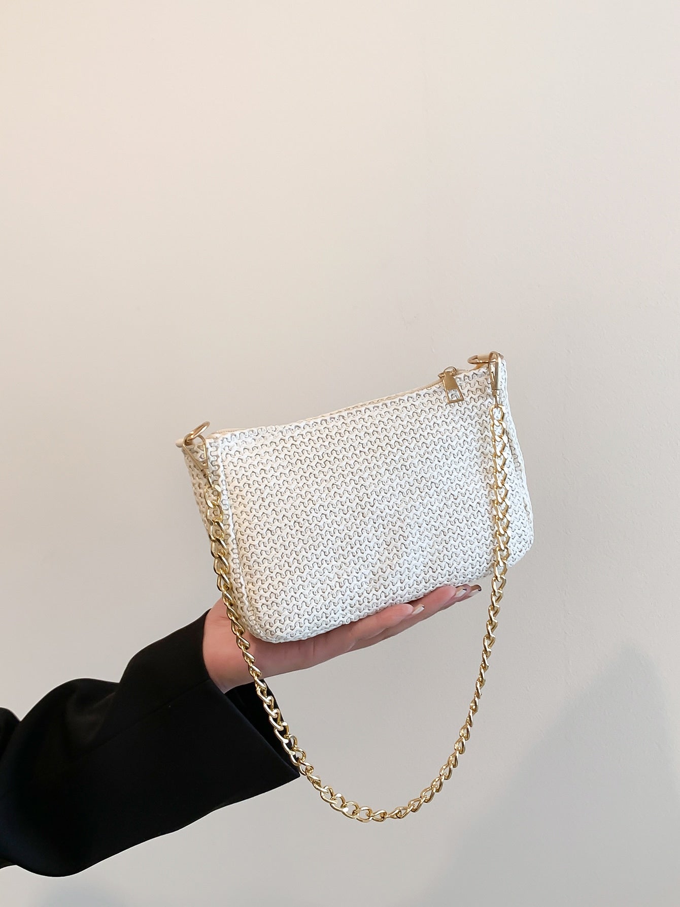 Strohtasche mit Mini Kette