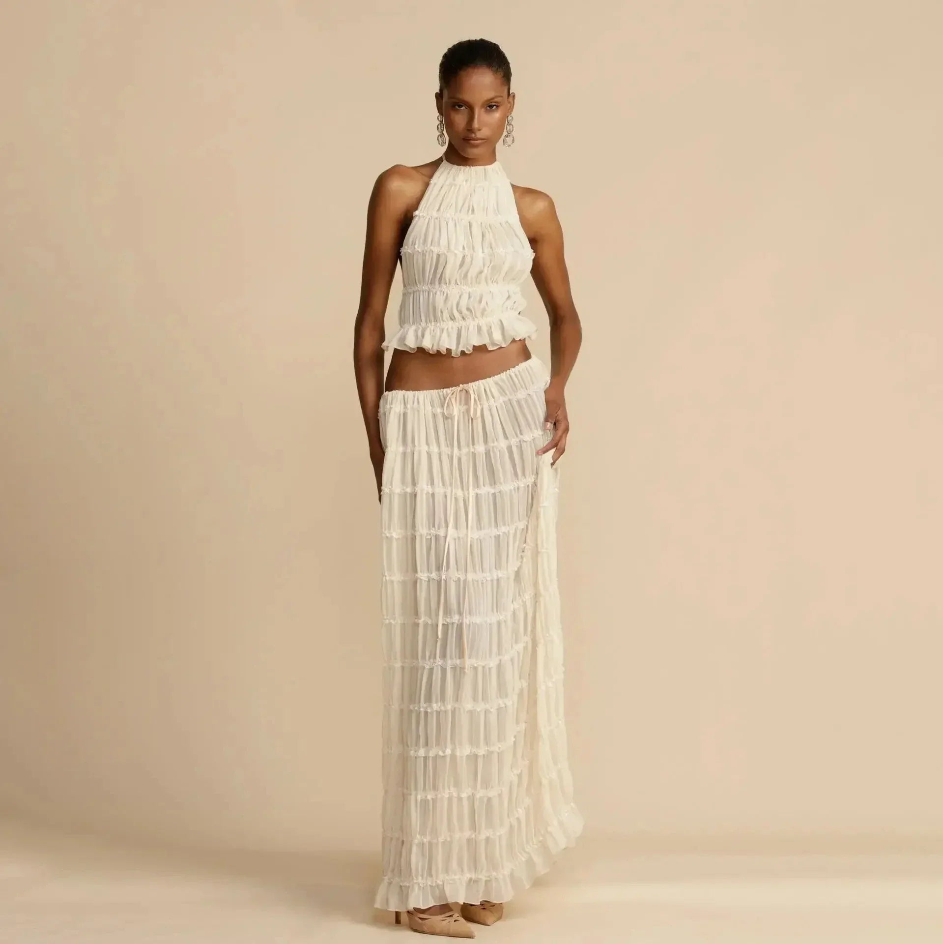 Vessora™ - Elegantes Rückenfreies 2-Teiliges Rock-Set